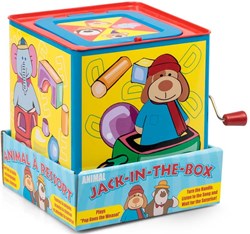 Tobar Jack in the Box Affe - klassisches Überraschungsspielzeug