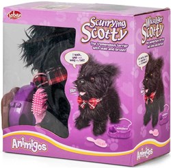 Tobar laufender Hund Spielzeug Scurrying Scotty mit Geräusch und Bürste