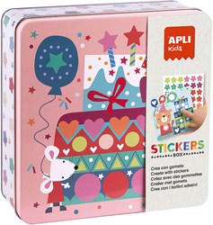 APLI Kids APLI - Partyaufkleber in der Dose (8 Karten, Aufkleber usw.)