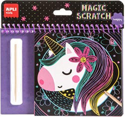 APLI Kids APLI - Happy Scratch Malbuch (8 Blatt)