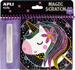APLI Kids APLI - Happy Scratch Malbuch (8 Blatt)