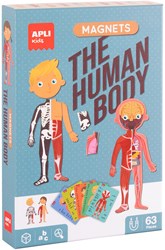 APLI Kids Lernspiel Magnetisches menschliches Körper Anatomie 63-teilig