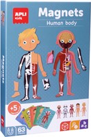 APLI Kids Lernspiel Magnetisches menschliches Körper Anatomie 63-teilig