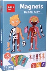 APLI Kids Lernspiel Magnetisches menschliches Körper Anatomie 63-teilig