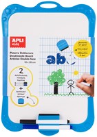 APLI Kids Whiteboard - doppelseitige Tafel mit Radierer und Stiften
