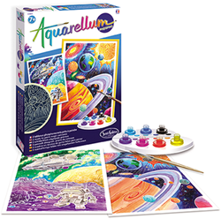 Sentosphère Aquarellum Glow in the Dark Malset Kosmos für Kinder