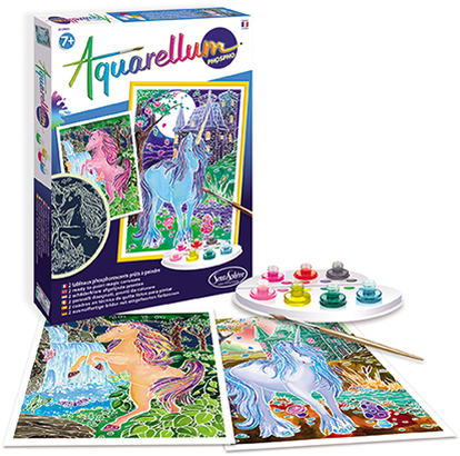 Sentosphère Aquarellum Glow in the Dark Einhorn Malset für Kinder