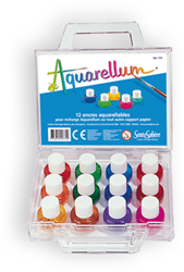 Sentosphère Aquarellfarben Aquarellum Mini Wasserfarben Koffer 12x5 ml