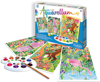 Sentosphère Aquarell Malset tropische Tiere Bastelset Kinder