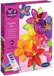 Sentosphère Bastelset Blumen Glas-in-Glas Effekt kreatives Spielzeug