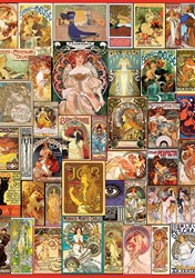Art Puzzle Puzzle Art Nouveau Poster Collage - 1500 Teile