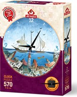 Art Puzzle Puzzle Uhr Aqua City - 570 Teile Legespiel Multicolor-2