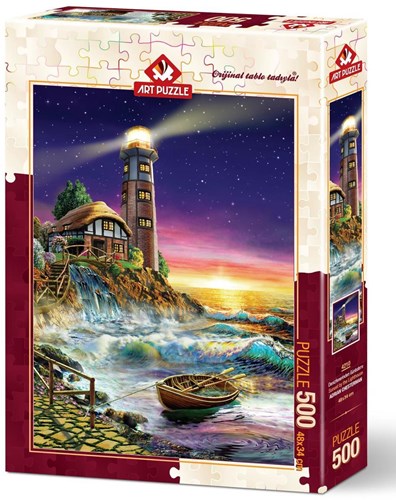 Art Puzzle Puzzle Der Leuchtturm - 500 Teile Karton Erwachsene-2