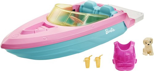 Mattel Barbie Boot mit Hund und Zubehör - Spielzeugboot für Puppen-2