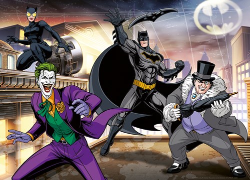 Nathan Puzzle Batman Feinde - 100 Teile Karton Lernspiel