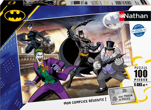 Nathan Puzzle Batman Feinde - 100 Teile Karton Lernspiel-2