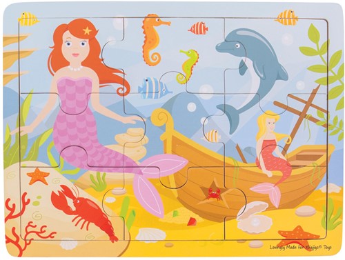 BigJigs Tray Puzzle - Mermaid