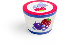 BigJigs Holzspielzeug Joghurt Becher - gesundes Rollenspiel Zubehör