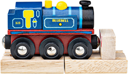 BigJigs Holzeisenbahn Bluebell - Spielzeugzug für Kinder