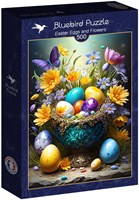 Bluebird Puzzle Ostereier und Blumen - 500 Teile-2