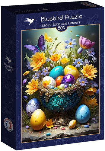 Bluebird Puzzle Ostereier und Blumen - 500 Teile-2