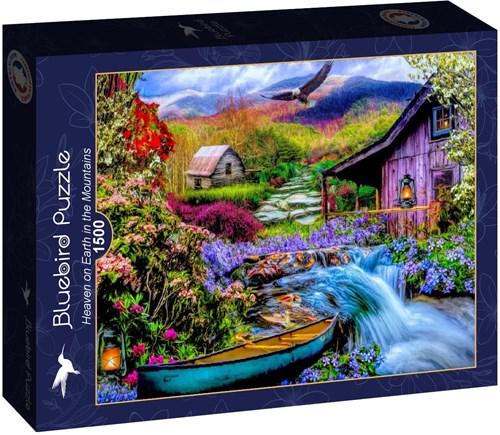 Bluebird Puzzle Heaven on Earth in the Mountains - 1500 Teile-2