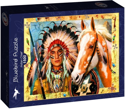 Bluebird Puzzle Indian Chief - 1500 Teile-2