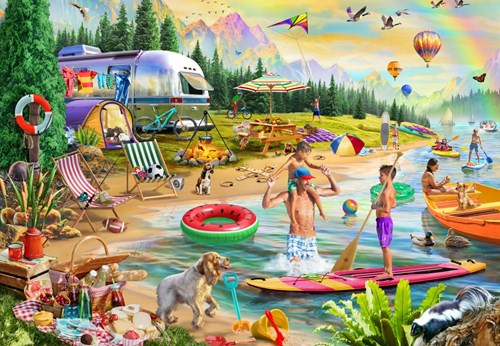 Bluebird Puzzle Lakeside Summer Camp -  Teile