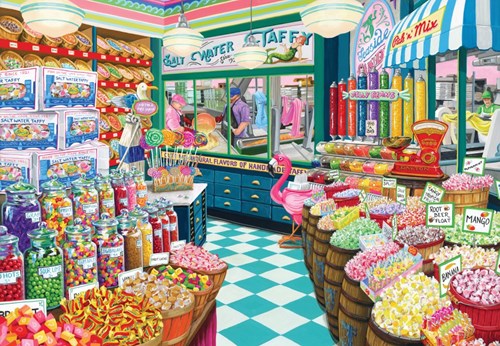 Bluebird Puzzle Taffy Shop -  Teile
