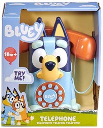 HTI Bluey Spielzeug Telefon - Interaktives Retro-Kinderspielzeug