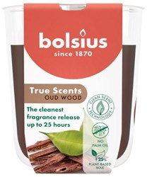 Bolsius Duftkerze Duftglas Oud Wood luxuriöse Atmosphäre 80 Stunden Brenndauer