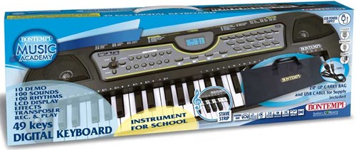 Bontempi Digital Keyboard - 49 Tasten - Keyboard für Kinder Musik
