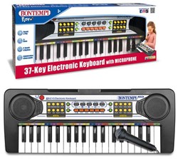 Bontempi elektronisches Keyboard 37 Tasten mit Mikrofon Musikspielzeug