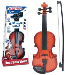 Bontempi elektronische Geige Spielzeug Musikinstrument braun