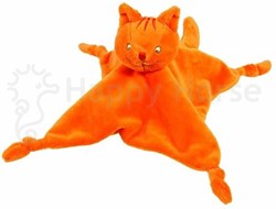 Happy Horse Dikkie Dik Schmusetuch - orange Katze - 25 cm Baby Geschenk