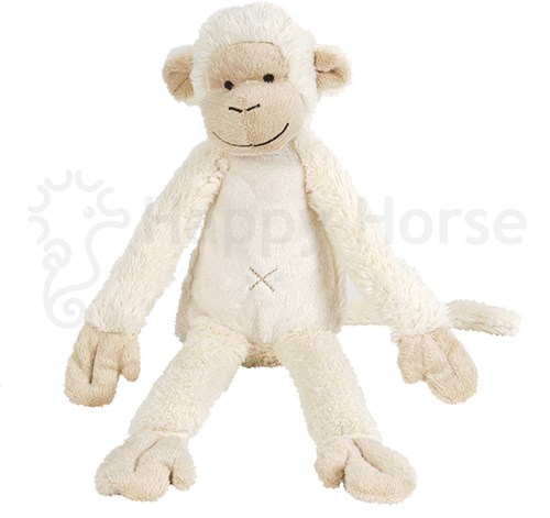 Happy Horse Kuscheltier Affe Mickey - Elfenbein Weiß - 43 cm - Plüsch Affe