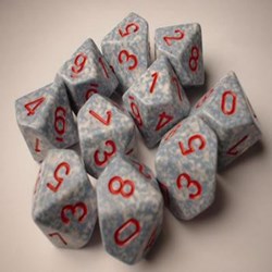 Chessex Air Gesprenkelt D10 Würfel Set 10 Stück