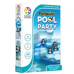 Smart Games Puzzlespiel Penguins Pool Party - 60 Herausforderungen - Lernspielzeug