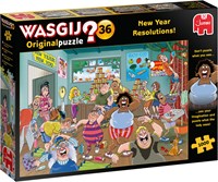 Jumbo Puzzle Wasgij Original 36 - Gute Vorsätze Cartoon 1000 Teile