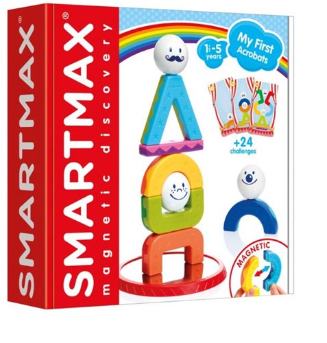 SmartMax magnetisches Spielzeug - My First Acrobats Bauset 24 Herausforderungen
