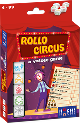 Asmodee Würfelspiel Rollo Circus - Yahtzee Variante - Familienspiel