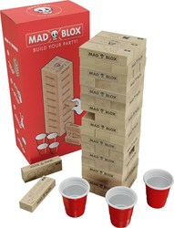 Mad Party Games Trinkspiel MadBlox - Holzturm mit 108 Herausforderungen