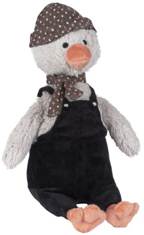 Happy Horse Kuscheltier Pinguin Polar 37cm - Plüsch schwarz grau