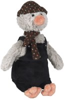 Happy Horse Kuscheltier Pinguin Polar 25cm - schwarz grau - weiches Plüschspielzeug