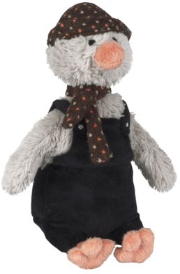 Happy Horse Kuscheltier Pinguin Polar 25cm - schwarz grau - weiches Plüschspielzeug