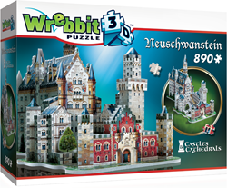 Wrebbit 3D Neuschwanstein Schloss - 3D Puzzle - 890 Teile