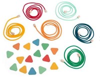 BS Toys Holz Gesellschaftsspiel Run to the Color buntes Outdoorspielzeug