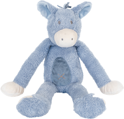 Happy Horse Kuscheltier Esel Denzell 40cm blau - weiches Plüsch Stofftier