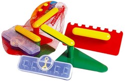 Androni Giocattoli Bauarbeiter-Werkzeug Spielset - 3-teilig - Kunststoff
