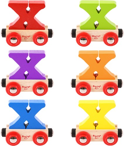 Bigjigs Rail Rail Buchstabenzug X (Der Lieferumfang umfasst nur EIN Stück)